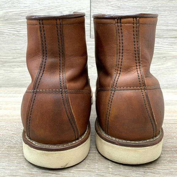 Red Wing Men's 875 Classic Moc Toe Work Boot Oro-Legacy Brown Leather Size 15 D - Picture 6 of 12